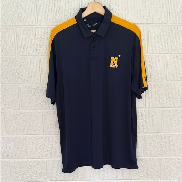 Under Armour United States Navy Polo Shirt Performance Large - Picture 1 of 8